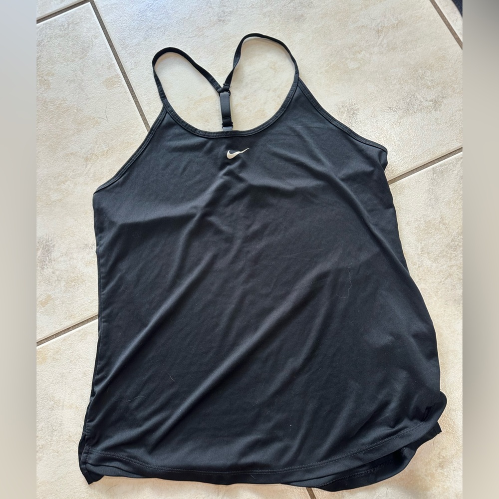 Nike Women’s Strappy Dri Fit Tank Top Black - M